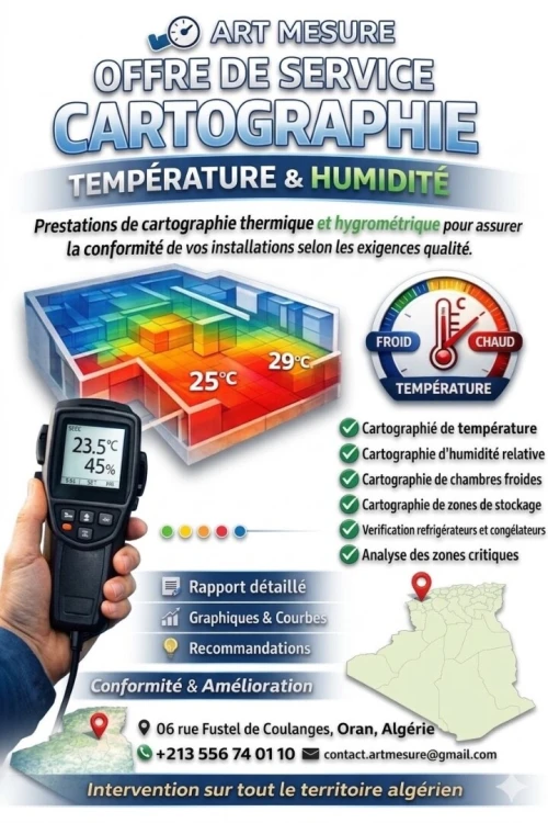 Service de Cartographie Température & Humidité Conforme & Professionnel
