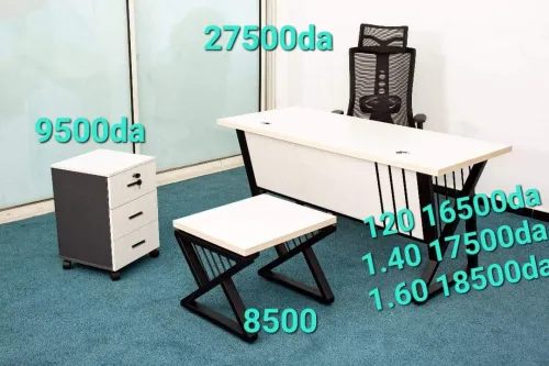 BUREAU PIED METALIQUE 1.20/1.40/1.60