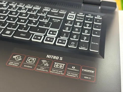 ACER NITRO 5 I9 12900H 32GB 512GB SSD RTX 4060 8GB 17,3" 144HZ NEUF SOUS EMBALLAGE 
