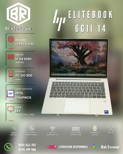 HP ELITEBOOK 6 G1I 14 ULTRA 5 225U 16GB 512GB SSD NVME 14,1 FULLHD