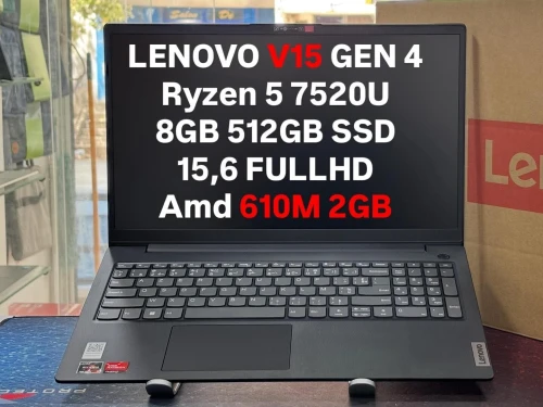 LENOVO V15 GEN4 RYZEN 5 7520U 8GB 512GB SSD 15,6 FULL NEUF SOUS EMBALLAGE B