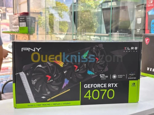 PNY GEFORCE RTX 4070 XLR8 12 GB GDDR6X NEUF SOUS EMBALLAGE JAMAIS UTILISÉ 