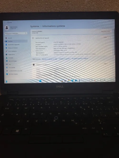 Dell 5480 i5 7300U(7e génération) venue de Canada 