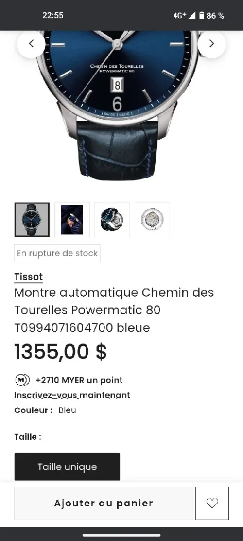 Tissot Chemin Des Tourelles automatique