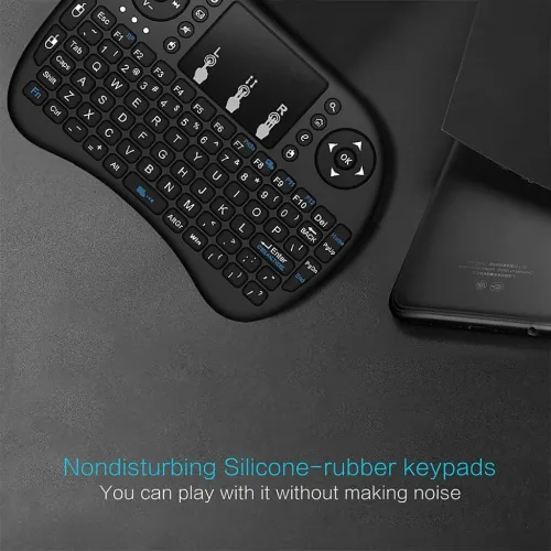 لوحة مفاتيح لاسلكية مع ماوس مدمج يعمل باللمس Mac tech mini keyboard - WIFI