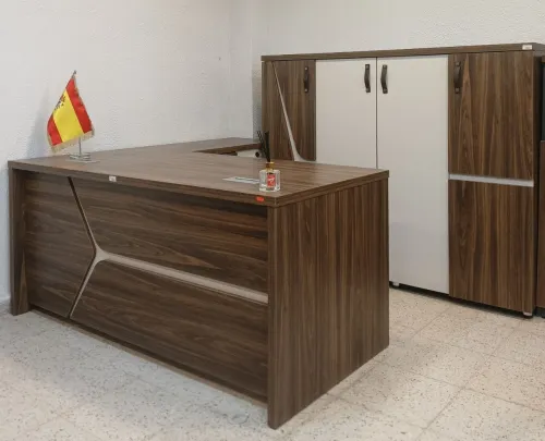 Ensemble de bureau Royal (Bureau 1.60m + caisson retour + bahut + table basse)