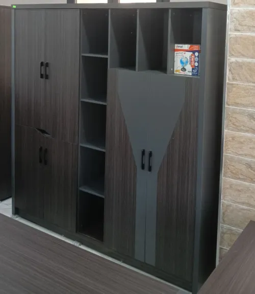 Ensemble de bureau VIP LUXE Importation (2M + retour + Armoire grande 5 portes + table basse)