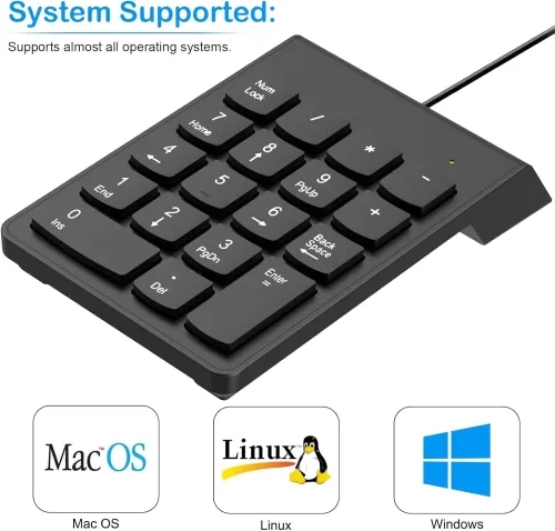 Clavier numérique USB portable