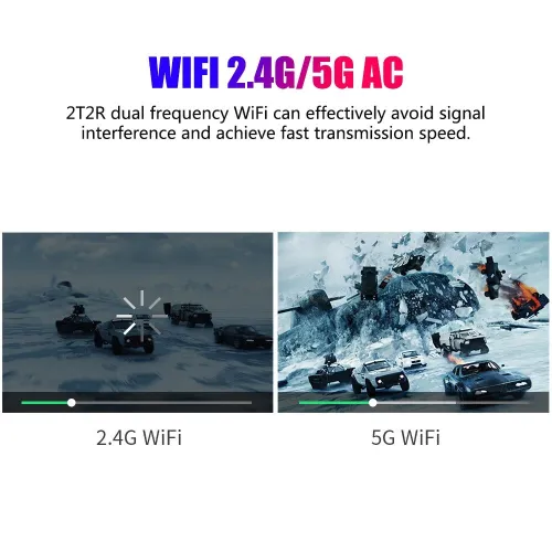 Mini data show home cinéma DLP intelligent 4K HD Android WiFi Bluetooth (avec batterie)