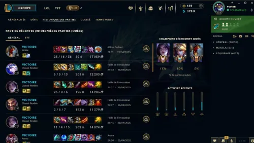 compte level 818, 219skins. elo diam, 17.5k essence, compte de 2010 ancien diam