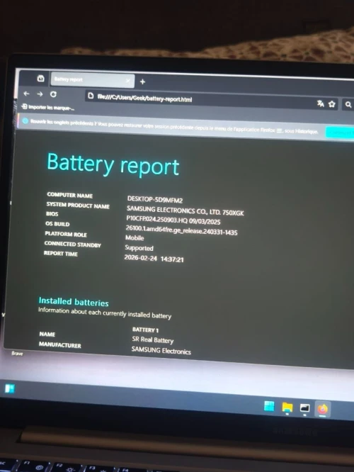 Samsung Galaxy book 15" i7 13th/16ram/512 SSD