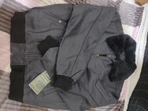 Veste en cuire aviatrice uk