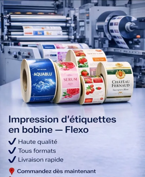 Impression étiquettes quantité 20.000 Minimum