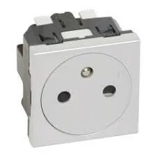 Prise électrique 2P+T F/B SFC - Blanc - Norme EUR