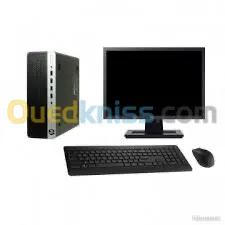 PC de Bureau HP ProDesk 600 G3 SFF I5 7EME 08 RAM 256 SSD écran 22 pouce