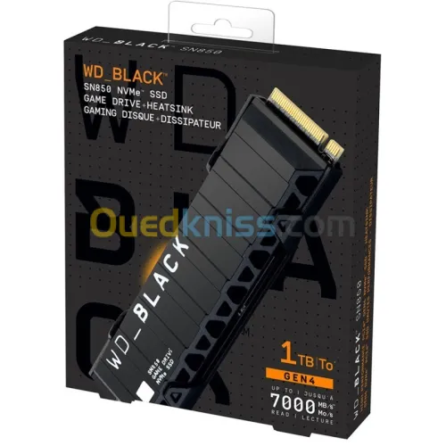 SSD WD Black SN850 1TO with heatsink / Up to 7000MB/s