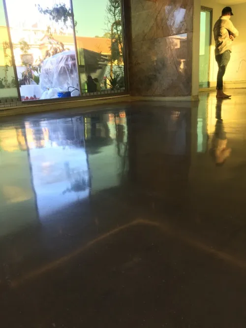 Béton poli