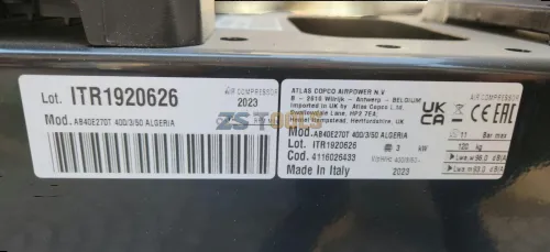COMPRESSEUR À PISTON 270L 4HP ATLAS COPCO AB40E270