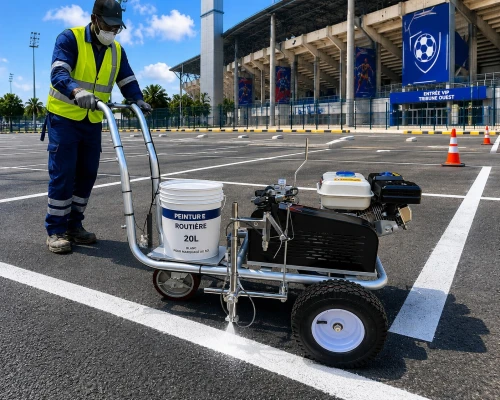 MACHINE TRACAGE-MARQUAGE LIGNE ROUTIER AIRLESS