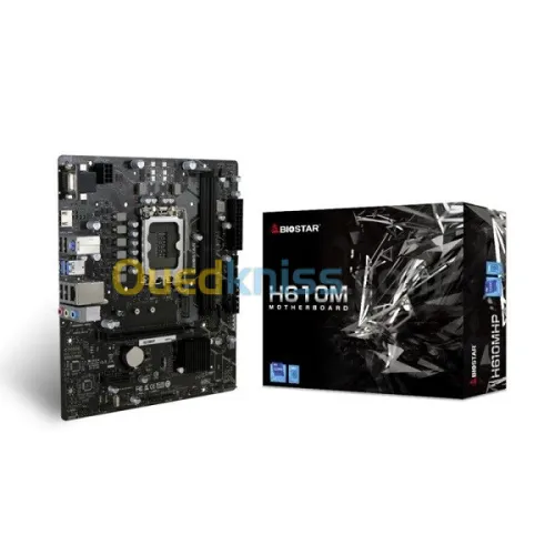 BIOSTAR H610 MHP - lGA 1700 - uATX - 2 X DDR4 - USB 3.2 - HDMI  VGA - 1 X PCIe 3.0 -