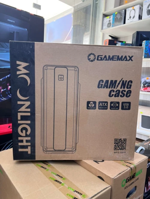 BOITIER GAMING GAMEMAX MOONLIGHT RAINBOW ATX RGB BLACK