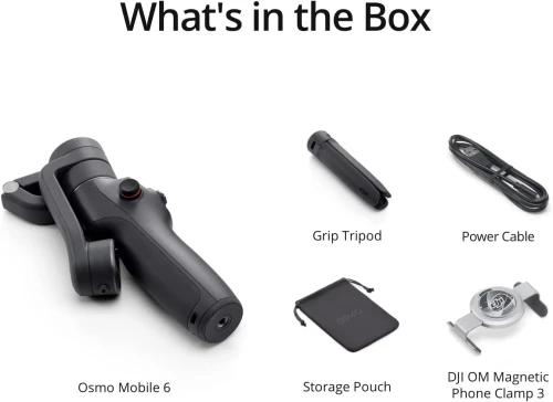 DJI OSMO MOBILE OM6 Stabilisateur pour smartphone Noir