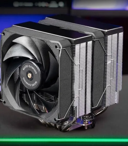 MARS GAMING MCPU-XU6 - REFROIDISSEUR EN 2 VENTILATEURS - 120mm - AMD & INTEL - 350W - BLACK