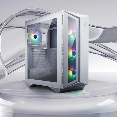 MSI MPG GUNGNIR 110R - BOITIER GAMING - MOYEN TOUR 360MM - ATX - VERRE - 4 x FANS ARGB - WHITE