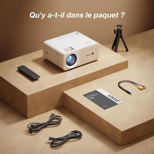 IZEEKER IPL310 - VIDEOPROJECTEUR PORTABLE 1080P - WIFI - BLUETOOTH - HOME CINÉMA -HDMI USB