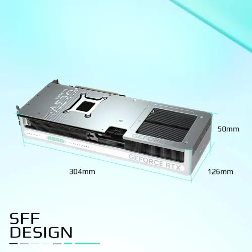 GIGABYTE GEFORCE RTX 5080 AERO OC SFF - 16G GDDR7 -G-SYNC - DLSS4 AI - RAY TRACING - HDMI/DP -WHITE 