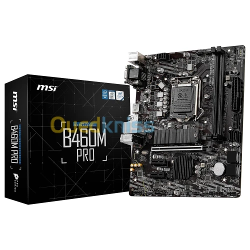 Carte Mère MSI B460M PRO MICRO ATX SOCKET 1200 INTEL - 2X DDR4 -  + M.2 PCI-E NVME - USB 3.0 