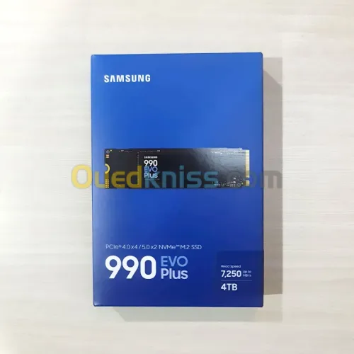 SSD SAMSUNG 990 EVO PLUS - 4TO - NVME PCIe 4.0 - GEN 4 - M.2 2280 - 7250MO/S LECTURE - BLACK 