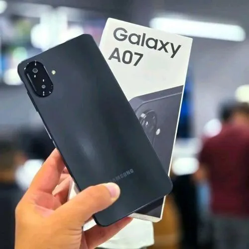 SAMSUNG GALAXY A07 - MEDIATEK HELIO G99 - 4GO - 64GO - DUAL SIM - 6.7"PLS LCD - 5000 MAH - USB-C BLACK 
