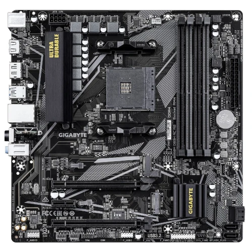 GIGABYTE B550M DS3H AC R2 - CARTE MÈRE MICRO ATX - 4 X DDR4 - 1 X M.2 PCIE - PCIE 4.0 X16N - WIFI - BT 5.0 - BLACK