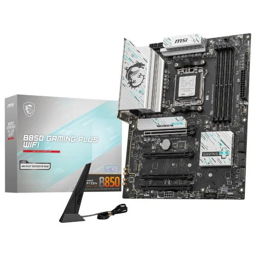 MSI B850 GAMING PLUS WIFI - CARTE MÈRE ATX - SOCKET AM5 - DDR5 - PCIe 5.0 - M.2 - 5GbE - WI-FI 7 - BLACK