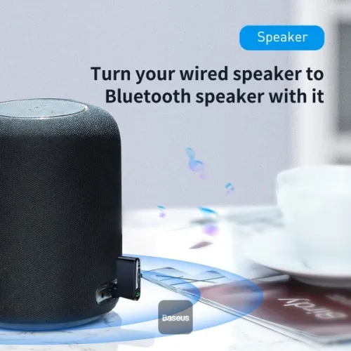 BASEUS AUX BLUETOOTH AUDIO RECEIVER- HAND FREE CALLING - AUTO REPAIR - CAR SPEAKERS - HEADPHONE -