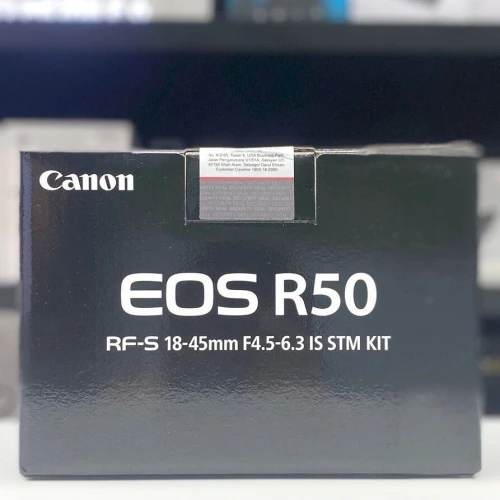 CANON EOS R50 - APPAREIL PHOTO HYBRIDE 4K - RF-S 18-45MM STM - 24,2 MP - WI-FI - BLUETOOTH - TACTILE