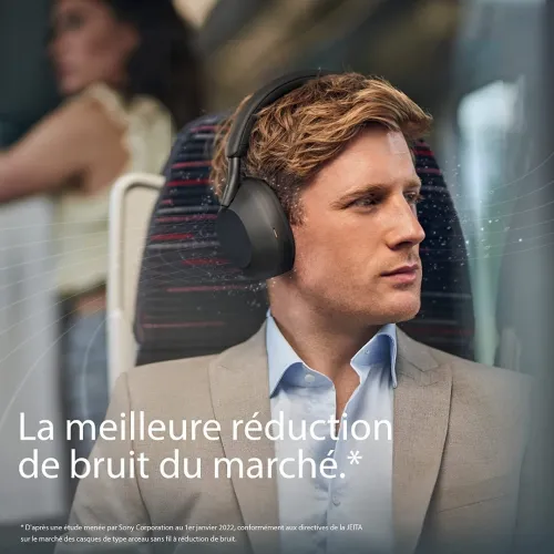 SONY WH-1000XM5 Casque Sans-Fil - Bluetooth 5.2 - Autonomie 30h - Micro Intégré - Capteur Tactile