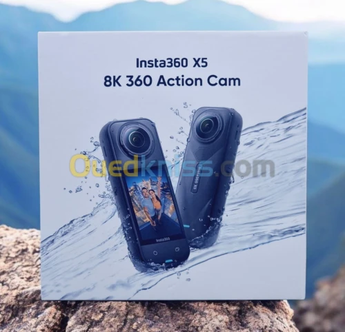 INSTA360 X5 - CAMÉRA D'ACTION - 8K 72MP - STABILISATEUR - WIFI -BLUETOOTH -IPX8 -2400MAH -BLACK
