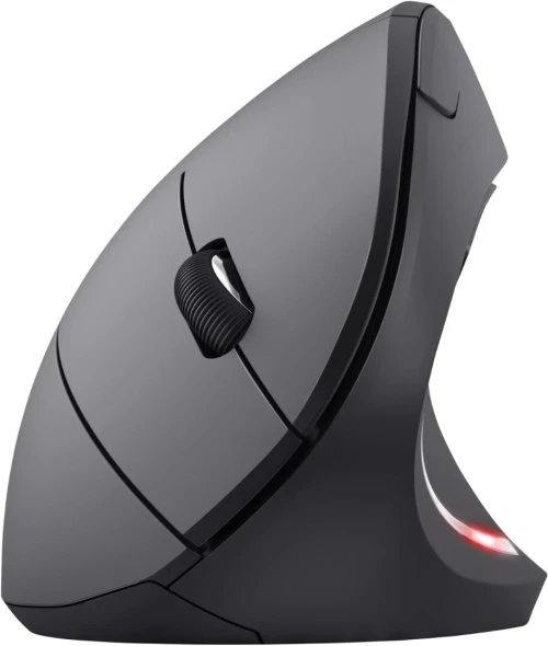 SOURIS SANS FIL TRUST VERTO WIRELESS ERGONOMIC MOUSE - VERTICALE - 800-1600 DPI - 6 BOUTONS - USB - BLACK
