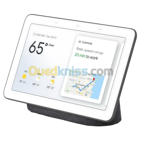 Google Nest Hub 2 Génération 2021 - écran 7 pouces IPS - Google Assistant - Wi Fi 5 ac