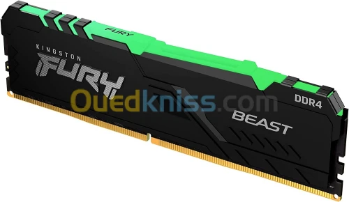 RAM Kingston FURY Beast RGB 8 Go DDR4 3200 MHz CL16 - PC4-25600 - RGB -