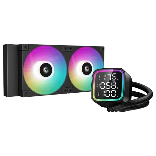 DEEPCOOL LD240 - WATERCOOLING AIO 240MM - 2 X FANS - ARGB - HAUTE PERFORMANCE - INTEL & AMD - BLACK