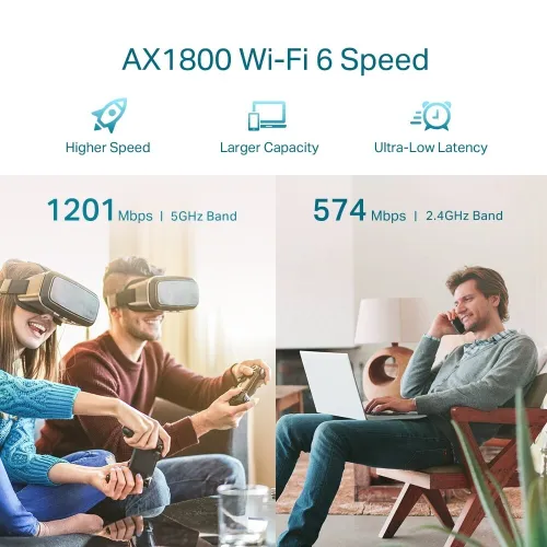 TP-LINK RE605X - RÉPÉTEUR WIFI 6 AX1800 - DUAL BAND -ONE MESH - 1201 MBPS - 5GHZ -MODE AP -ETHRENET