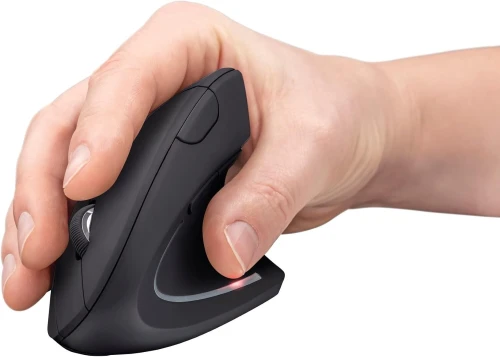 SOURIS SANS FIL TRUST VERTO WIRELESS ERGONOMIC MOUSE - VERTICALE - 800-1600 DPI - 6 BOUTONS - USB - BLACK