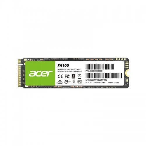 ACER FA100 1TB - NVME PCIE GEN 3 X 4 M.2 - 3D NAND 2280 - HIGH PERFORMANCE - FREE CLONING - BLACK