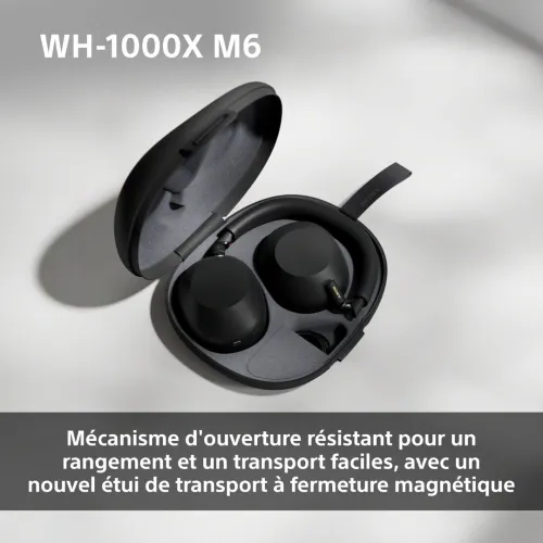 SONY WH-1000XM6 Casque sans-Fil Bluetooth à réduction de Bruit, Son Hi-Res Unique, 30h Autonomie