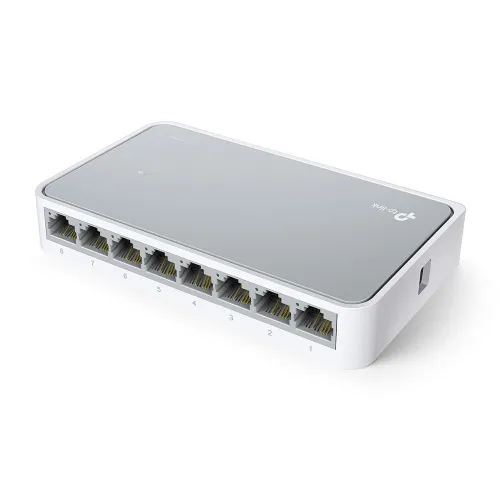 TP-LINK TL-SF1008D - SWITCH DESKTOP 8 PORTS -10/100 MBPS - GREEN ETHERNET -PLUG & PLAY - EEE 802.3x