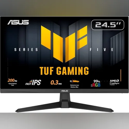 ECRAN ASUS TUF GAMING VG259Q5A - 25" FHD - 200HZ - DALL FAST IPS - 0.3MS - SPEAKERS - HDMI+DP - BALCK