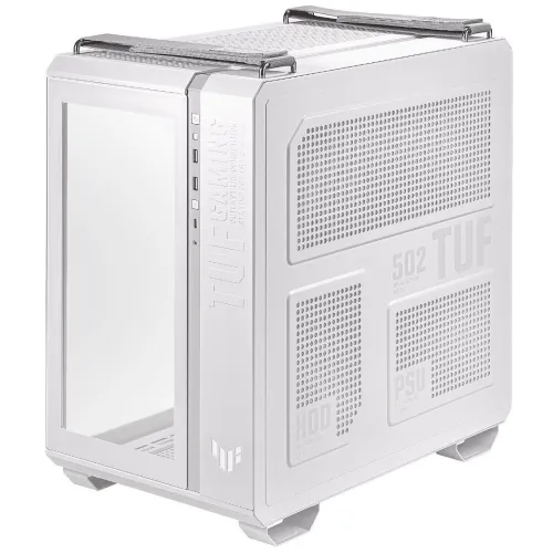 ASUS TUF GAMING GT502 PLUS - BOITIER GAMING MOYEN TOUR 360MM - 4 FAN 120MM RGB - ATX - WHITE